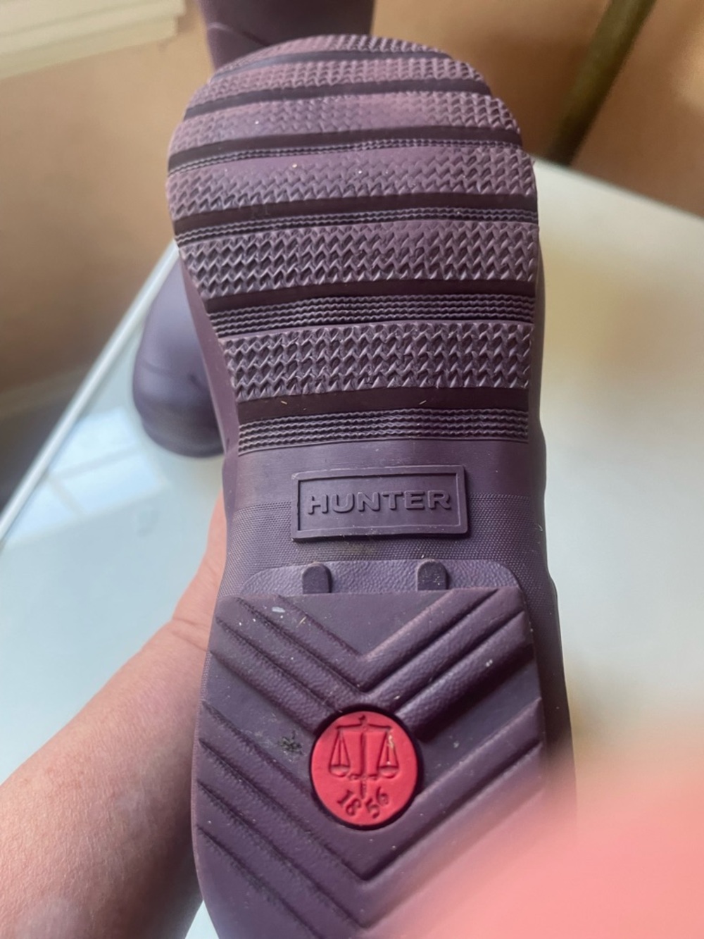 Hunter Matte Plum Mid-Calf Rain Boots - Picture 4 of 4